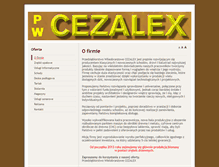 Tablet Screenshot of cezalex.pl